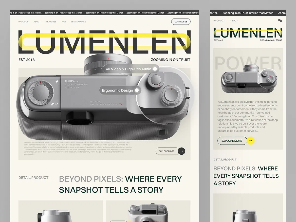 E-commerce store project screenshot