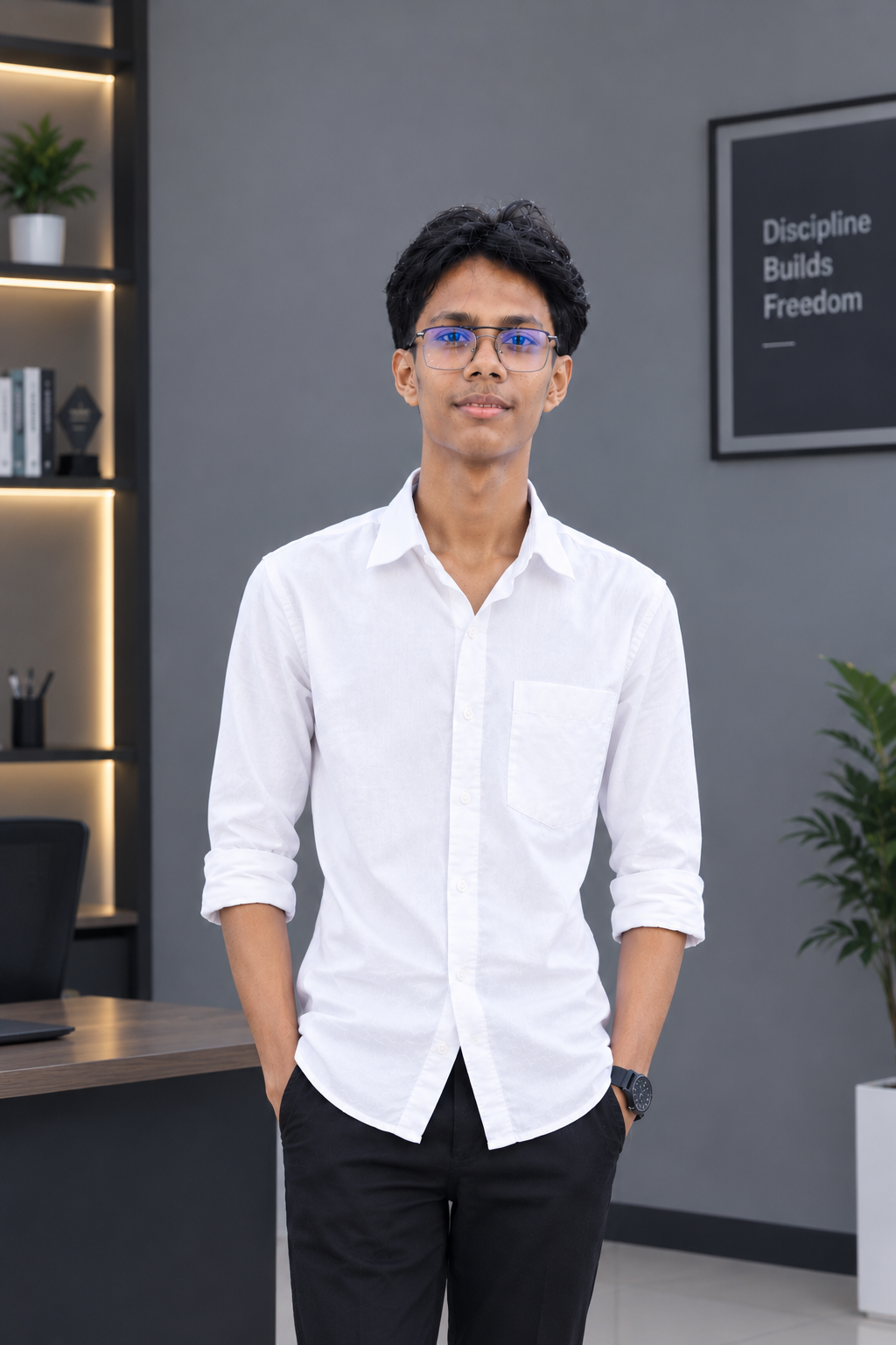 Shahadat Hossain (Akash) smiling in a portrait