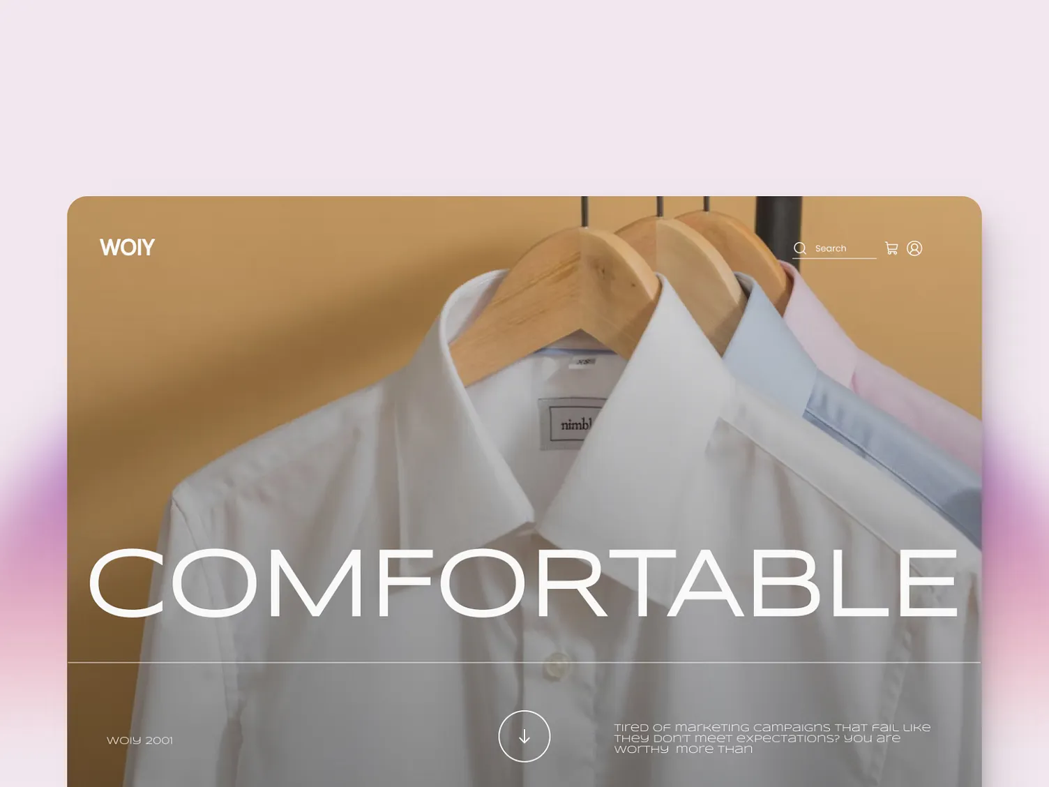 Landing page project screenshot